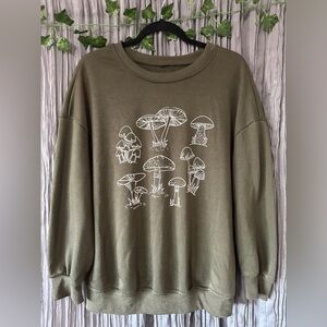 Green mushroom sweater